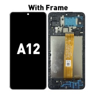 LCD with FRAME for LCD SAMSUNG A02/ A12 Compatible For Glass Original Touch Screen Digitizer