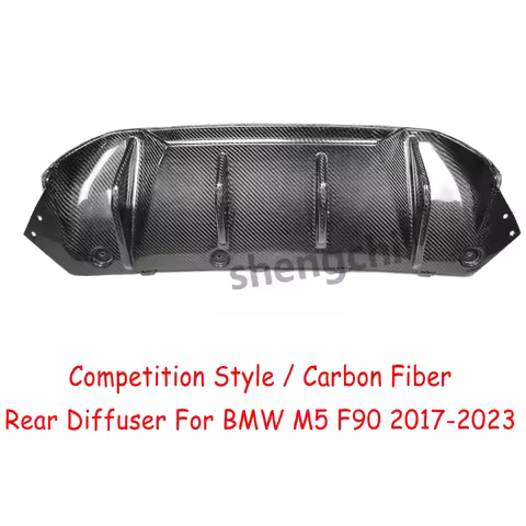 M5 F90 Real Carbon Fiber Rear Bumper Diffuser For BMW 5 Series F90 M5 Competition Style Rear Diffuse