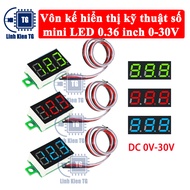 0.36 inch 0-30V mini LED Digital Display Voltmeter