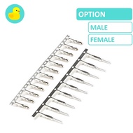 40 units - Male / Female Dupont Connector Crimp Pin 2.54mm Pitch