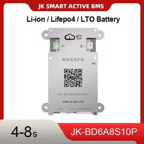 Smart BMS BD6A8S10P 4S 5S 6S 7S 8S 12V 24V Battery With 0.6A Active Balance bms lifepo4 Li-ion LTO B
