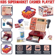 #ReadyStock Cashier Machine Toys Pretend Play Set Supermarket Cash Register Casher Mainan Budak Pere