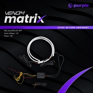 RGB Car DRL Strip Lights + APP Control – Flexible Daylight 12V