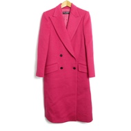 DOLCE &amp; GABBANA 雙排扣大衣 其他外套 CS-F0Q39T 羊絨 粉紅色 二手女裝