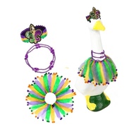 yu Porch Geese Costume with Necklace Headband Holiday Geese Outfit Machine Washable
