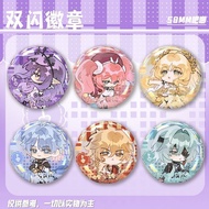 [Bota Shop] Honkai Star Rail pin Castorice Hyacinthia Aglaea  Double Flash Badge Brooch Collectible 