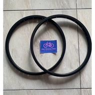 HITAM Black Bicycle Rims Size 18 Alloy Hole 36/front Rear Oiginal/Megastore