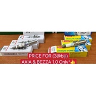 Original Perodua Axia/Bezza 1.0cc Iridium Spark Plug Set (3@biji) 999-40015-60000 / Denso Iridium ix