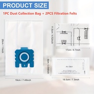 TEMU Purification Dust Bag: Suitable For Miele Gn Vacuum Cleaner Bag, Replace Miele , C2, C3, S400i-