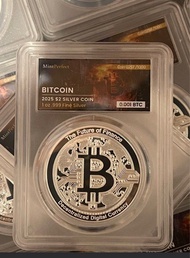 比特幣 Bitcoin精鑄銀幣（可兌換0.001BTC)