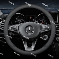 HZ Breathable Car Steering Wheel Cover Anti Slip Steering Wheel Cover 38Cm Microfiber Leather Car St