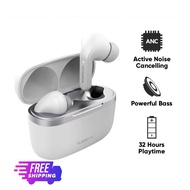 SonicGear Earpump TWS 12 Active Noise Cancelling Bluetooth Earbuds | 32 Hour Play Time | Powerful Bass White