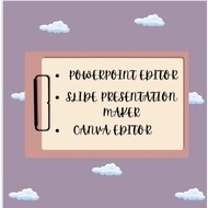 PowerPoint editor, Canva editor & slide presentation maker