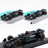 Bburago 1:43 MB Petronas F1 Team W14 (2023) #44 Lewis Hamilton / #63 George Russell-black Diecast Mo