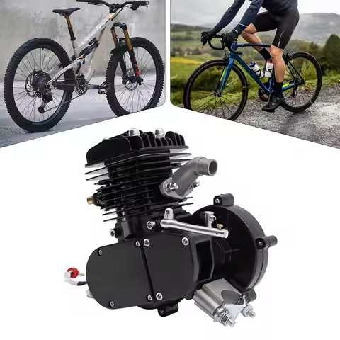 80CC 2-Stroke Bicycle Engine, 1.85KW 5500RPM CDI Gas Motor Motorized Bike Conversion Engine with Int