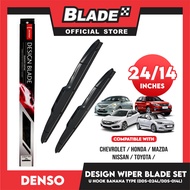 Denso Wiper Blade Set U-Hook Banana Type DDS-024L 24  And DDS-014L 14  Set of 2pcs Car Wiper For Che