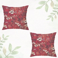 2pcs 18" X 18" Modern Bohemian Floral Print Soft Plush Pillow Covers, Zippered, Mixed Colors, Suitab