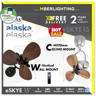 [ Quiet fan ] ALASKA eSkye-15" Smart Wi-Fi Corner Fan With Remote, 110-Degree Oscillation / Swish 13