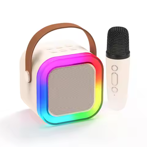 Karaoke machine suitable for children and adults, mini karaoke machine with 1 wireless microphone, p