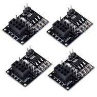 Makerfire 4pcs NRF24L01+ Wireless Module with Breakout Adapter On-Board 3.3V Regulator Compatible wi