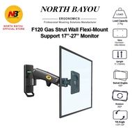 NB F120 Gas-Strut Flexi Monitor Wall Mount for Size 17"-27"