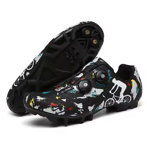 Professional Cycling Sneakers MTB Shoes Men Women Mountain Road Bike Shoes Cycle Non-slip Spikes Tra
