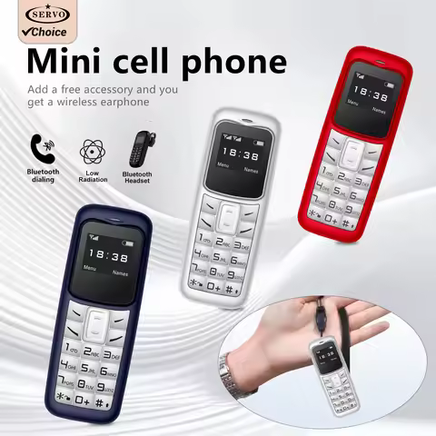 SERVO Mini Mobile Phone 2G GSM Bluetooth Dial Wireless Headset Music Playback Alarm Clock Low MP3 MP