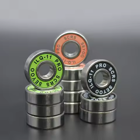 8Pcs 608 2RS Bearing ILQ-11 8x22x7 Green Longboard Speed Inline Skate Wheel Bearing Skate Scooter Sm