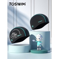 Topi Renang TOSWIM untuk Lelaki dan Wanita, Kalis Air, Tidak Mengetatkan, Rambut Panjang, Lilitan Ke