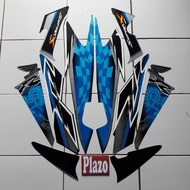 stiker lis body / striping motor supra x 125r 2008 biru