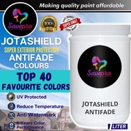 SavePro Jotun Jotashield AntiFade Exterior Wall Paint / Cat Dinding Luar Rumah 1L - Top 40 Favourite Colors