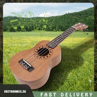 [cozyroomss.sg] 21 Inch Ukulele Educational Wood Ukulele Classical Ukulele Guitar for Beginners