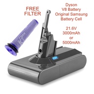 *SAMSUNG BATTERY* Dyson V8 Battery for Dyson Vacuum V8 Li-ion 21.6V 5000mAh - V8 Vacuum SV10 Battery