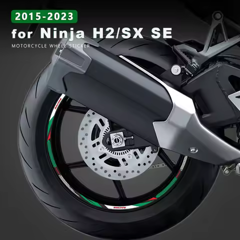 Motorcycle Wheel Sticker Waterproof Rim Strip for Kawasaki Ninja H2 SX H2R ZH2 Z H2 SE 2015-2023 202