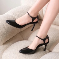 [ BOHEE ] - High heels with round toe design and straps - Gd108