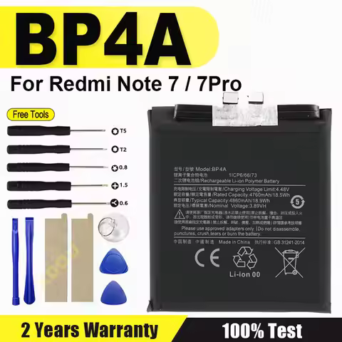 BN4A Phone Battery 4000mAh For Redmi Note 7 / Note 7 Pro High Quality Replacement Batteries Retail P