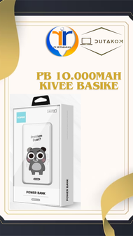 POWERBANK KIVEE 10000MAH BASIKE KARAKTER (WARNA BERVARIASI)