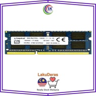 Kingston 8GB 2Rx8 PC3L-12800S DDR3 1600MHz SODIMM (Refurbished)