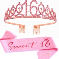 Birthday Tiara Crown Sash Women Girls This Is My 4th 5th 6th 7Th 8Th 9Th 10Th 13th 16th Birthday Par