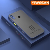 Yiเวปไซต์เคสสำหรับ Huawei Y9 2019เคสมือถือแฟชั่นแบบนิ่มกันกระแทกขอบด้านข้างเคสใส่โทรศัพท์ซิลิโคนรูปแบบใหม่เคสกล้องแข็งใสแบบฝ้า