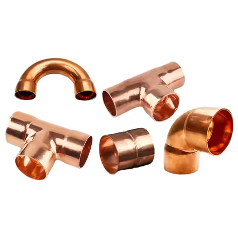 1/4" 3/8" 1/2" 5/8" 3/4" 1"Inch 6.35-54mm Straight Elbow Y U P Shaped 3 4 Way Corss Copper End Feed
