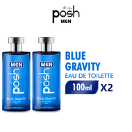 [Paket isi 2] Posh Men EDT Blue Gravity 100 ml