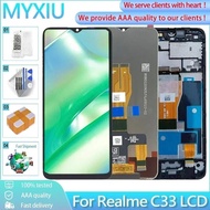 6.5" IPS For Realme C33 RMX3624 LCD Display Touch Screen With Frame Assembly Digitizer Replacement P