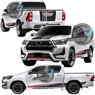 (Ready Stock) S425#  Toyota Hilux Sport, Revo, TRD Sportivo, Hilux GR Body Stripe Vinyl Sticker