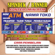 BANNER/BANNER mini credit counter/ATM BACKDROP COUNTER/MINI ATM cheap
