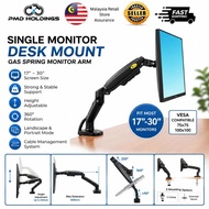 Ergonomic Single Monitor Arm Monitor Mount 17-30 Inch Gas Spring Desk Mount Adjustable Monitor Stand