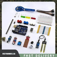[cozyroomss.sg] DIY Basic Kit with Breadboard LED Sensor Modules Resistance for Arduino UNO R3