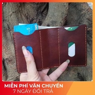 Men's Wallet - Genuine Cowhide - handmade Leather Goods BV0143 - AT Shop