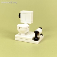 (new)Small particle building blocks MOC flush toilet toilet urban home building scene accessories parts