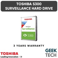 TOSHIBA S300 Surveillance 3.5" Hard Disk Drive 1TB/2TB/4TB/6TB/8TB/10TB